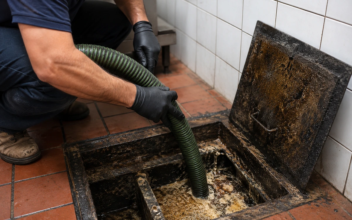 Restaurant grease trap cleaning contractor